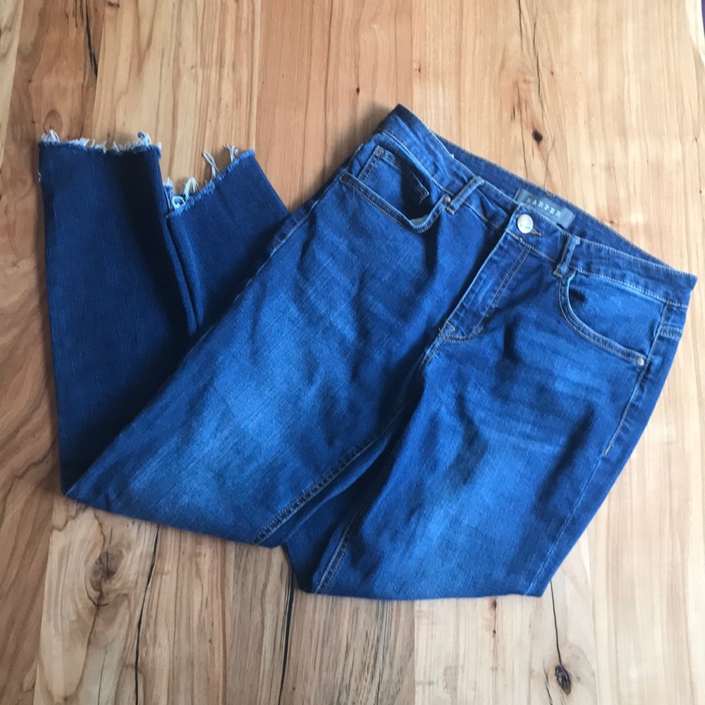 Angled Hem Jeans